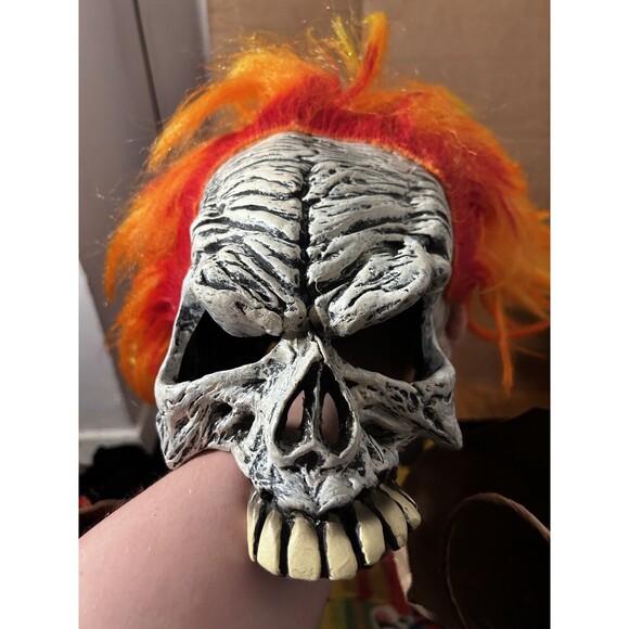 Marvel Disguise 2004 Ghost Rider Mask Halloween Cosplay Good Condition - Picture 5 of 5